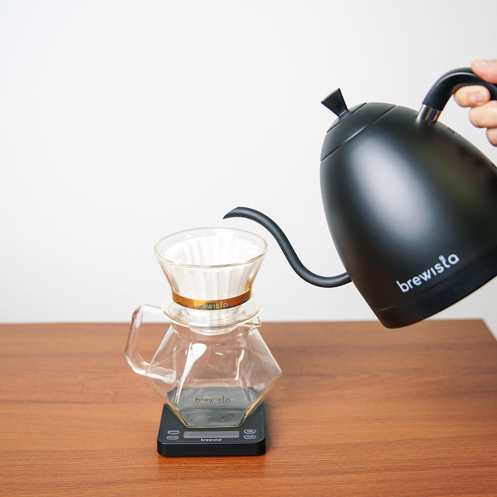 キッチン家電 brewista neck Kettle 600ml Brewista Artisan Pure Black Electric Kettle Gooseneck Spout