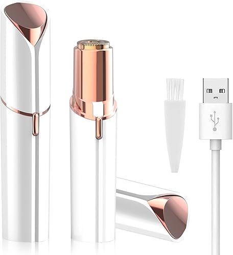 Removedor de vello facial, afeitadora para mujeres, recargable por USB, IPX6, impermeable, para labios, cuerpo, brazos, bigotes, pelusa y barbilla