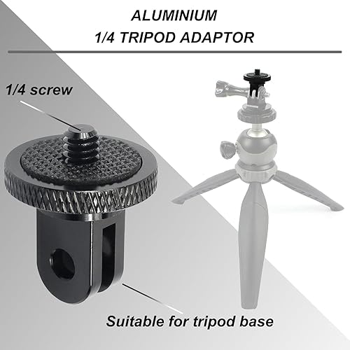 Miniatura 4 de Soporte adhesivo universal para casco para cámaras de acción, incluye 4 soportes curvosplanos, 2 anclajes, 2 soportes de base, 2 adaptadores de