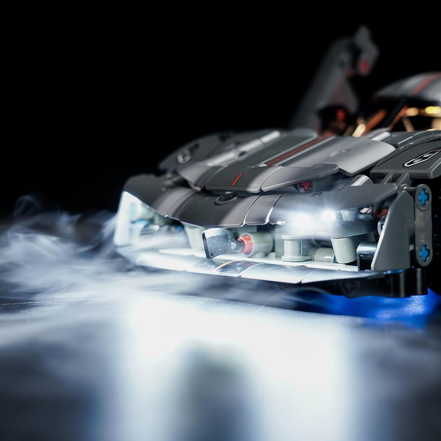 Upgraded Led Light Kit for Lego Technic Koenigsegg Jesko Absolut Grey Hypercar Building Set, RC Version Compatible with Lego 42173 (Model Not Included)