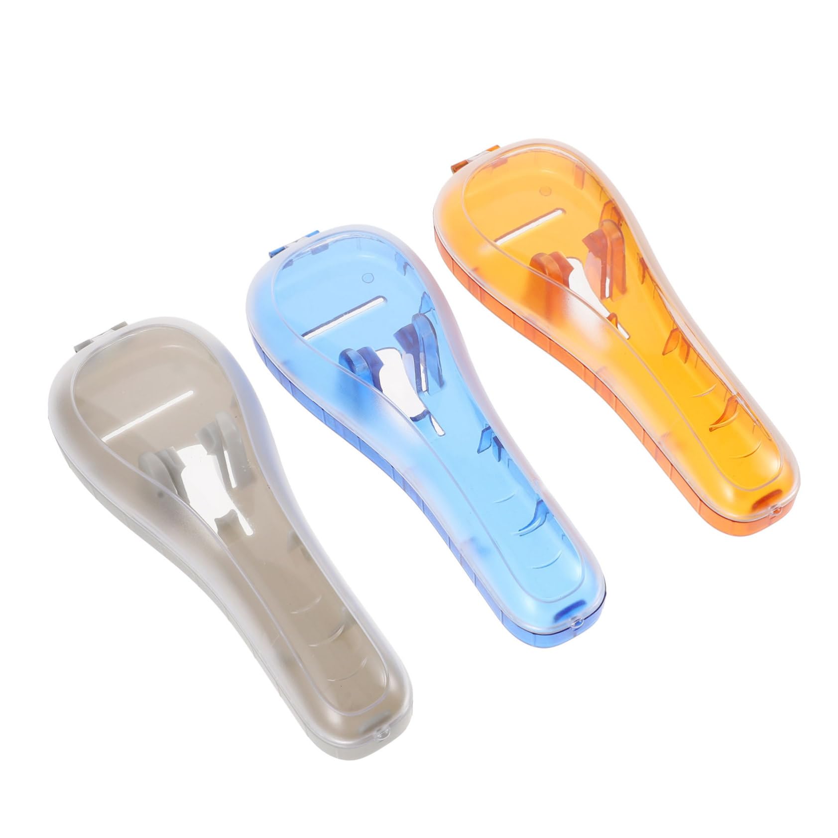 3pezzi Custodia Da Viaggio Per Rasoio Da Uomo Scatola Porta Rasoio Pratica e Resistente Realizzata in Materiale Di Protezione Completa Urti Polvere e Umidità Design Semplice e Crea