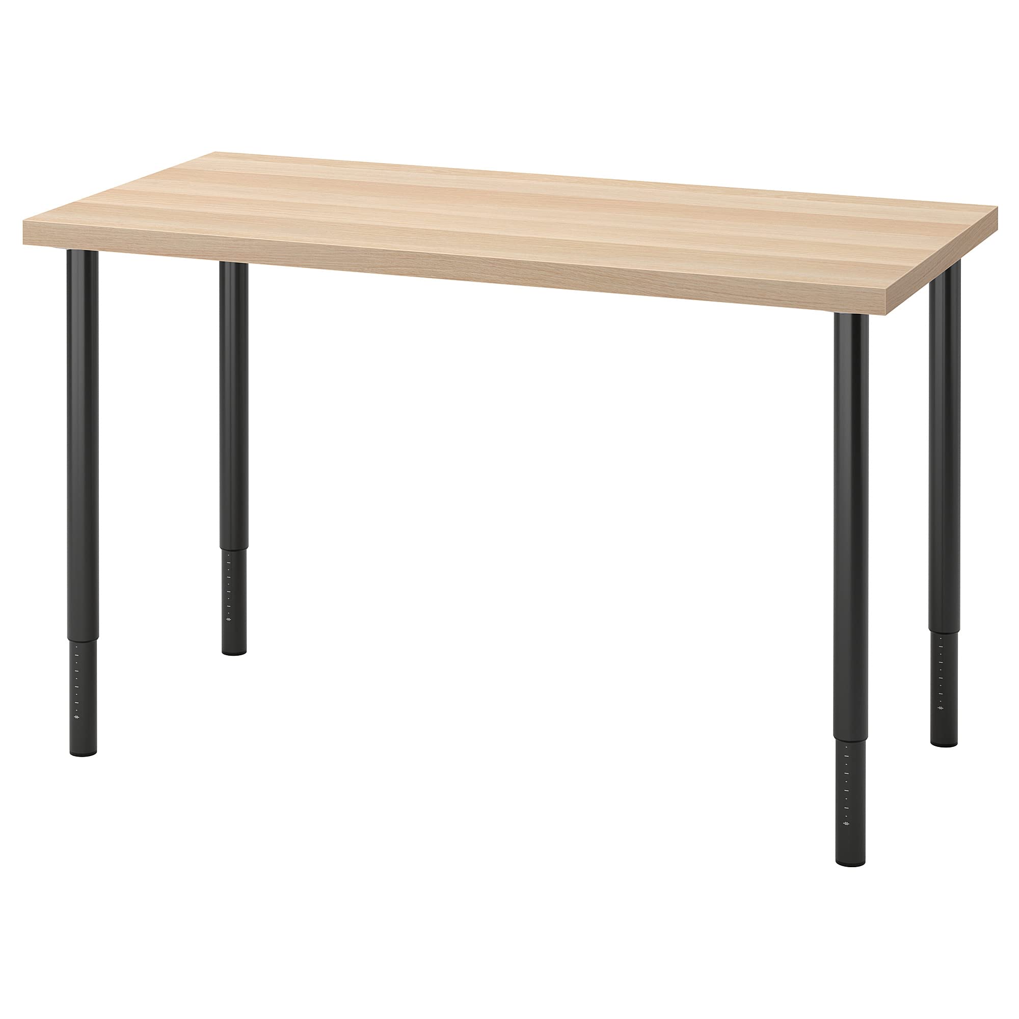 Table bureau LAGKAPTEN/OLOV ProTuning design scandinave effet chêne blanc