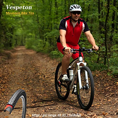 26X2.125 Inch Bike Tires Pair Mountain Bike Tires 60 Tpi 26 Inch Bicycle Tires Foldable Pack Of 2 #TOP7