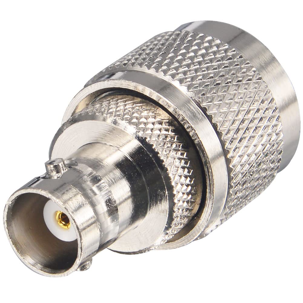 Amazon.co.jp: leeyovk BNC M型 変換コネクタ BNCメス ⇔ UHF オス