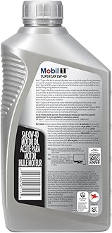 Mobil 1 Supercar Advanced Full Synthetic Motor Oil 0W-40, 6-pack of 1 quarts