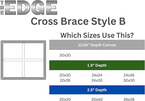 Vista 7 de Creative Mark The Edge All Media - Lienzo estirado de algodón de lujo, 10 x 60 pulgadas, paquete de 3 lienzos de acrílico triple imprimado de 1-1/2