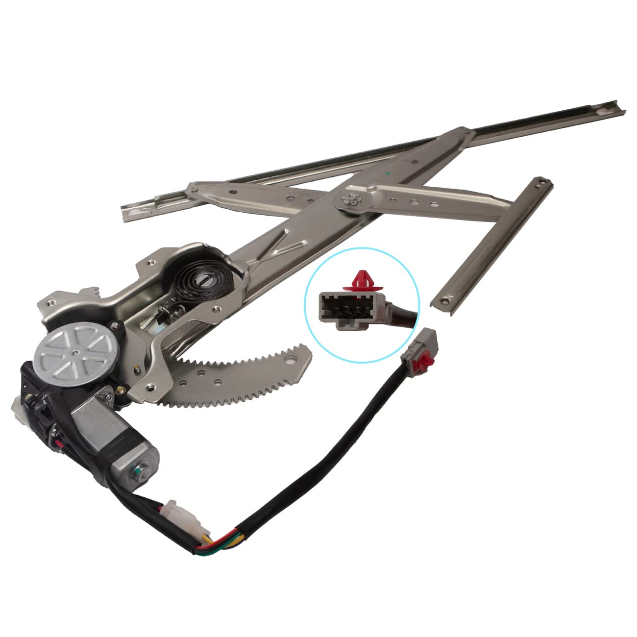 TUCAREST 741-737 Front Left Power Window Lift Regulator with Motor Assembly (Driver Side;2-Door Coupe/Hatchback) Compatible with 1996-2000 Ho-nda Civic [#8810811A15504727S00A00]