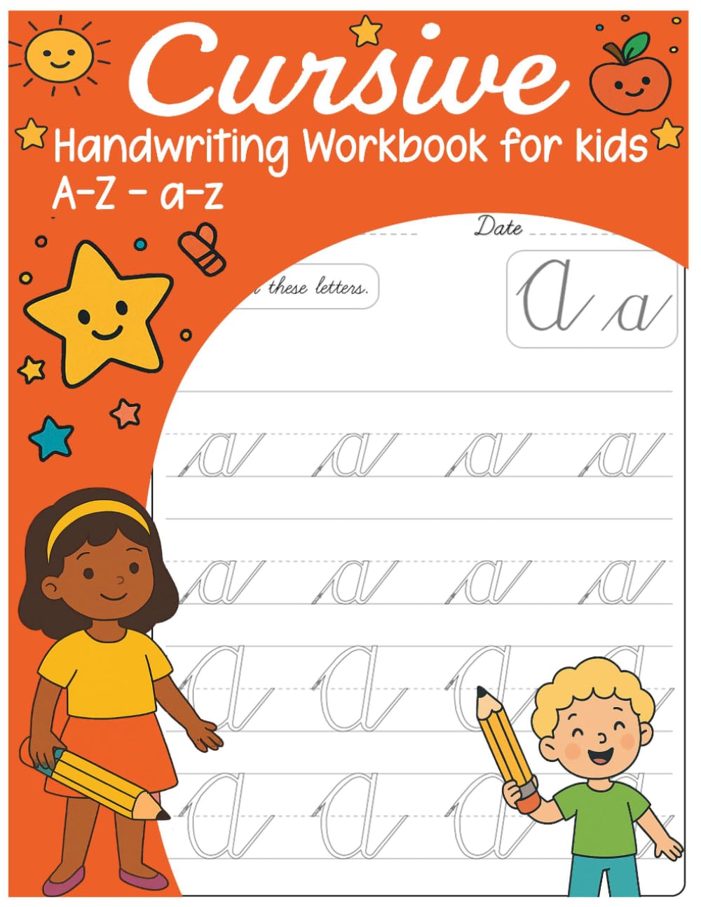 Cursive Handwriting Workbook for kids A-Z - a-Z