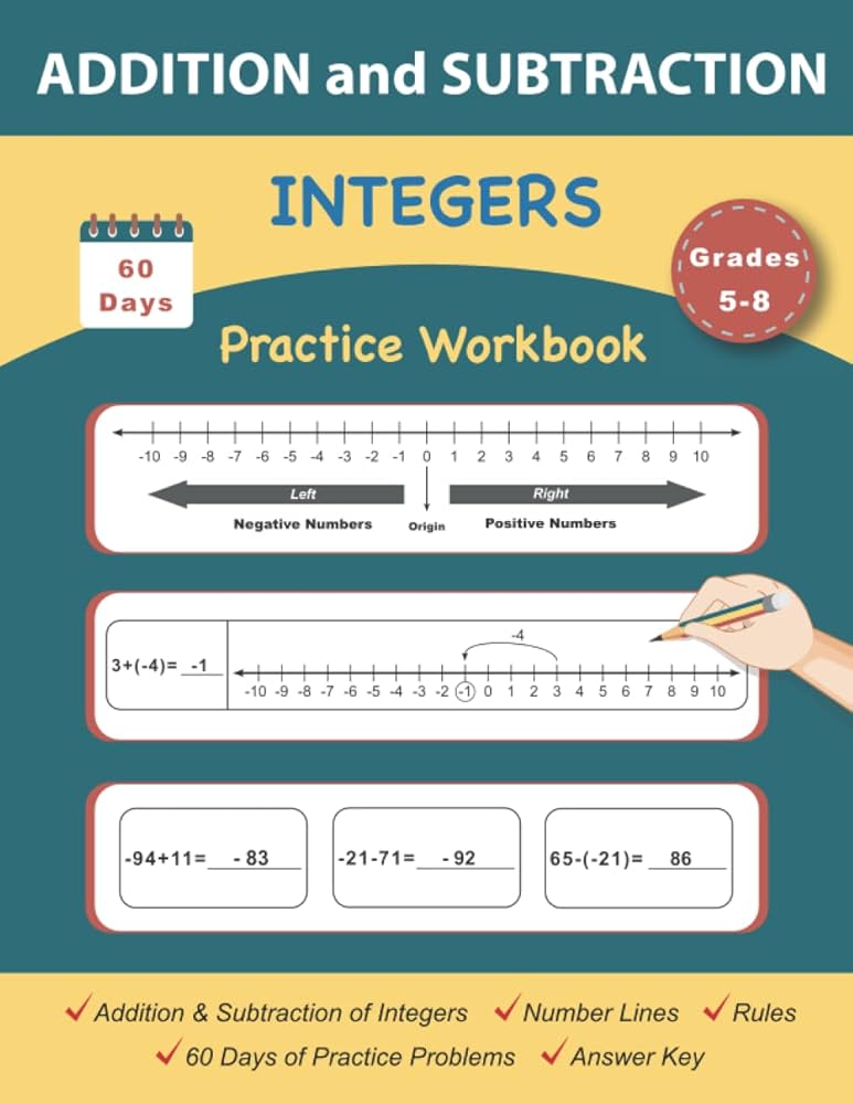 addition-and-subtraction-integers-60-days-of-practice-workbook-daily-math-workbook-add-subtract-integers-positive-and-negative-numbers-using-answer-key-for-middle-school-grades-5-8-book-motafaweq-9798351584737-amazon-com-books for Free Printable Adding And Subtracting Integers Worksheets Addition and Subtraction Integers 60 Days Of Practice Workbook: Daily Math Workbook, Add, Subtract Integers, Positive and Negative Numbers Using ... & Answer Key, For Middle School, Grades 5-8: Book, Motafaweq: 9798351584737: Amazon.com: Books for Free Printable Adding And Subtracting Integers Worksheets