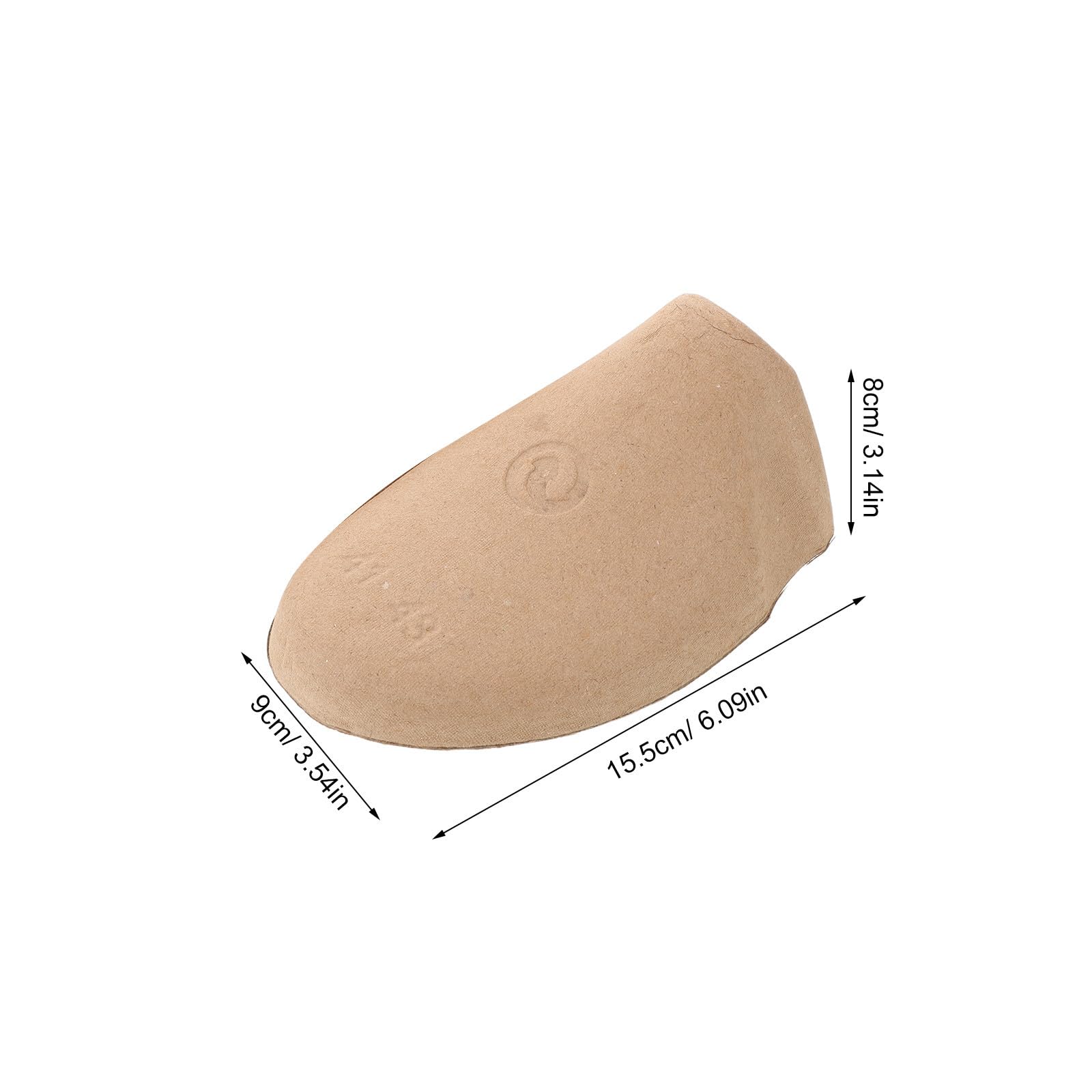 Operitacx 50 Pares Hormas de Papel para Zapatos Comerciales, Soporte Interior Antiarrugas para Botas, Moldeador Compacto de Pulpa para Uso en Tintorerías, Talla Eu 41-43