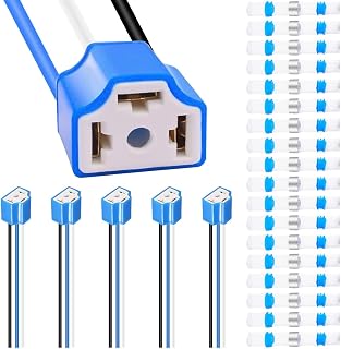 H4 9003 HB2 のヘッドライトのコネクター、H4 のピグテールの配線用ハーネスの陶磁器の霧のソケットのコネクター、車のトラックのボートの海洋のヘッドライトのフォグランプの改装のための頑丈な 14AWG- 6PCS