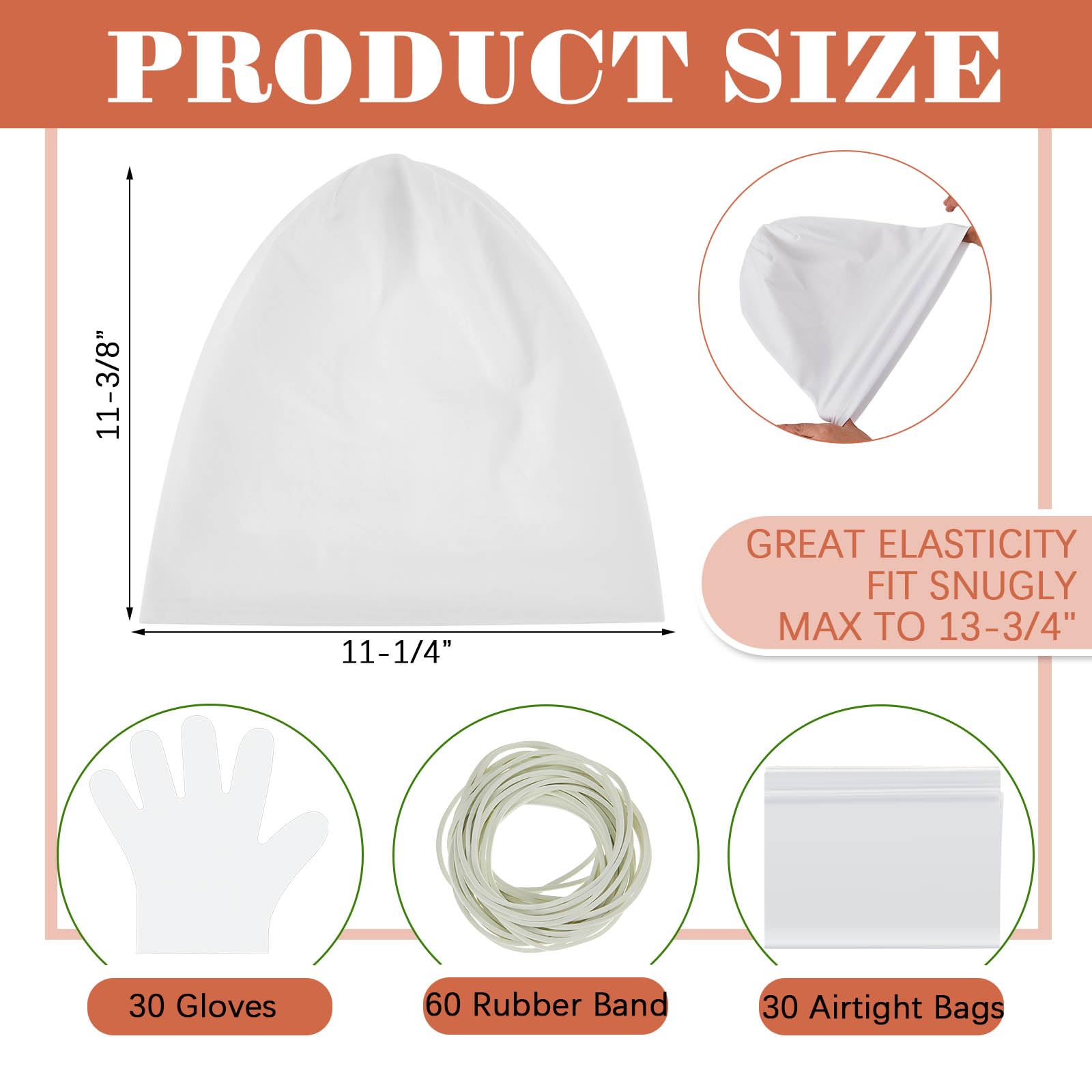 Silkfly 6 Pcs Cotton Slouchy Beanie Hats for Tie Dye, White Cotton Tie Dye Hats Bulk, DIY for Decorating, Crafts for Large Groups - Image 2