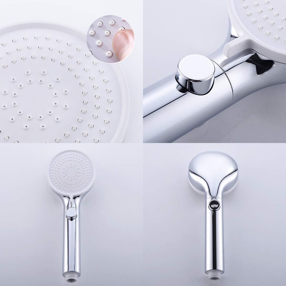 Amazon.co.jp: CREAシャワーヘッド 節水 低水圧増圧 3段階モード