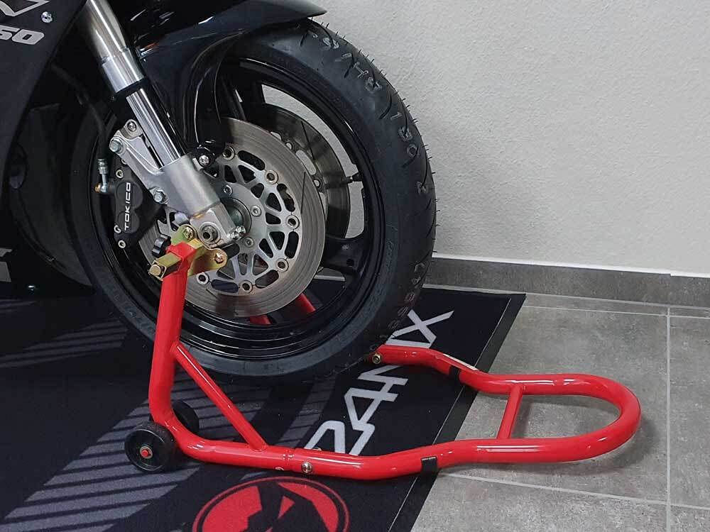 Montageständer Motorrad Set VA/HA Rot kompatibel mit TRIUMPH Speed Twin 1200 19-20 DD01
