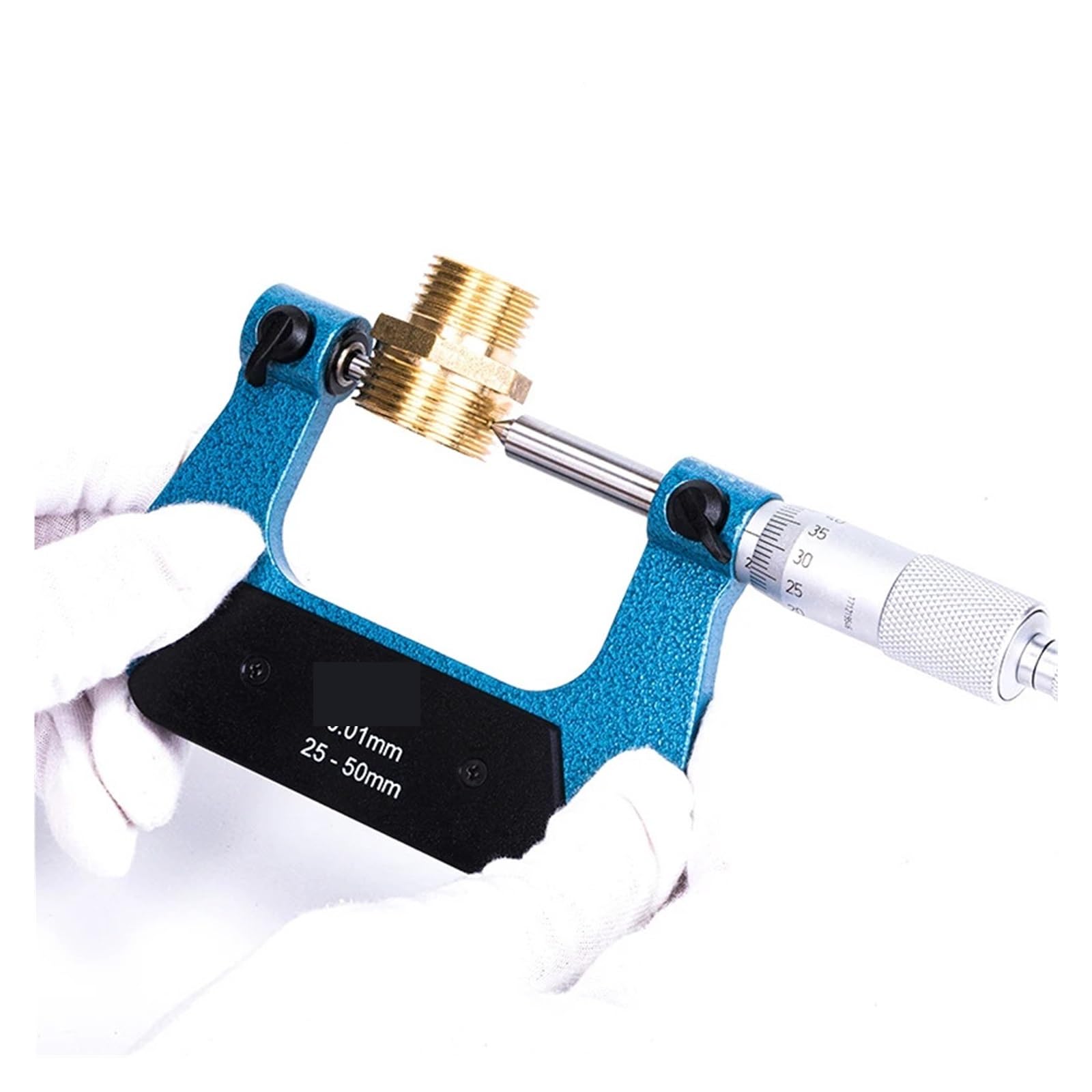 NURII Screw Thread Micrometers, 150-175mm 200-97-000 250-97-000, Non-Rotating Spindle Rotary Type, with Conical V-Shaped Measuringhend(150-175mm 200-97-000)