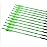 Pointdo 30inch Carbon Arrow Fluorescence Color Targeting and Hunting Practice Arrows for Recurve and Compound Bow with Removable Tips (Fluorescein Green)