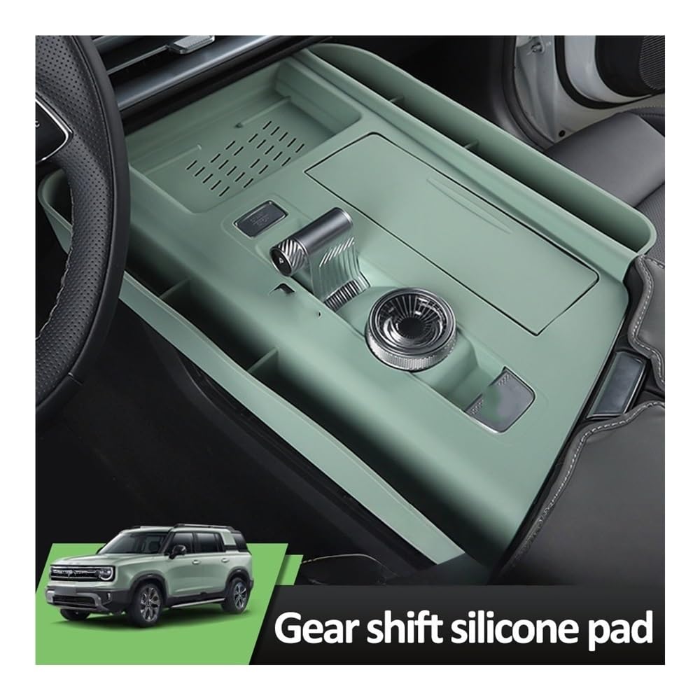 Auto Armaturenbrett Abdeckung Für BAIC BJ30 2024 2025 Getriebe Shift Silikon Pad Innen Modifikation Liefert Auto Farbe Zentrale Steuerung Lagerung Box