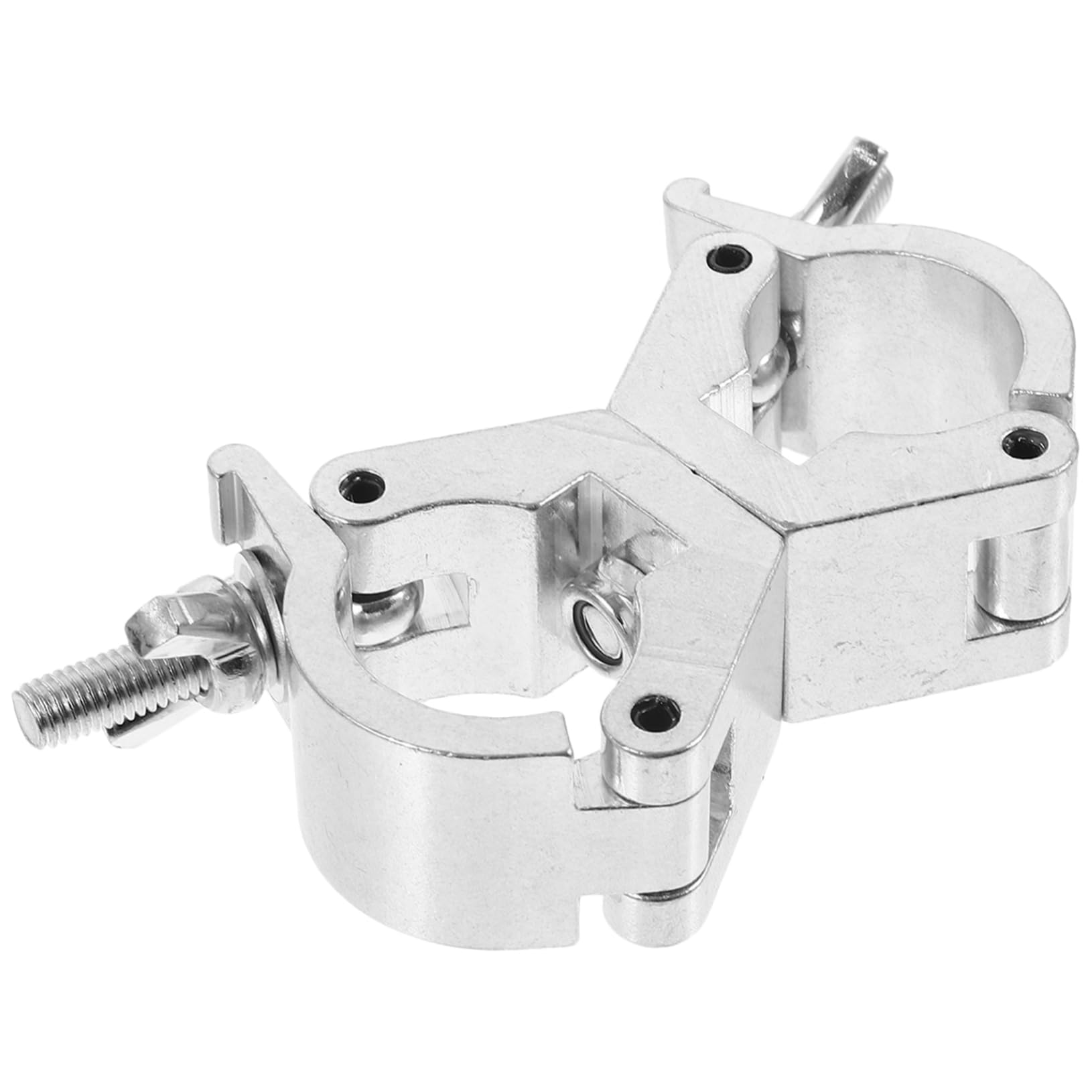 Toyvian 4 sztuki lekka klamra Fixed Clip szczypce zaciskowe wieszak wieszak na ubrania akcesoria podwójna obejma rurowa DJ- zacisk świetlny zacisk świetlny DJ zacisk świetlny Truss dj stop aluminium