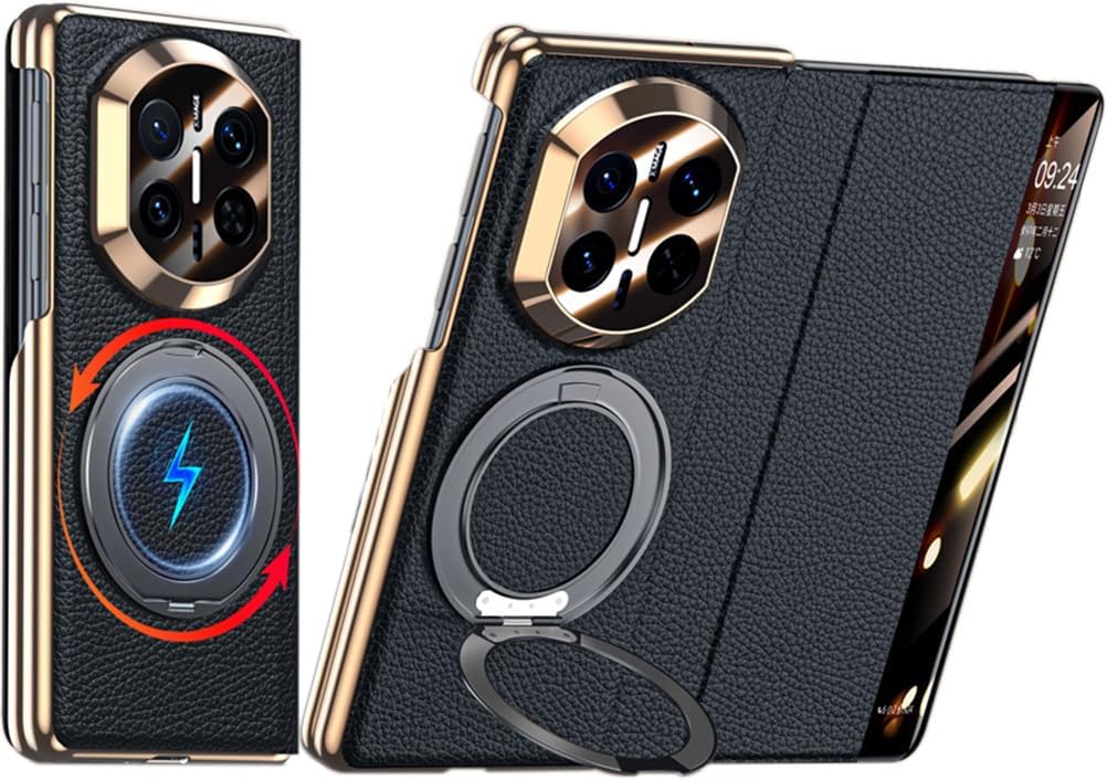 Intelligent Leather Mobile Phone Case for Huawei Mate X7. Magnetic, Kickstand, Smart Cellphone Cover/Shell for Mate X 7