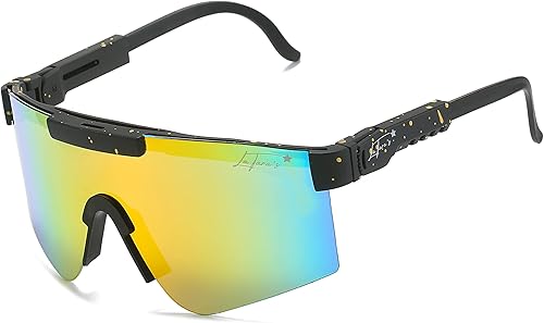La Tara's Viper Style - Gafas de sol deportivas con protección UV400, antirreflejos, ciclismo, correr, golf y más