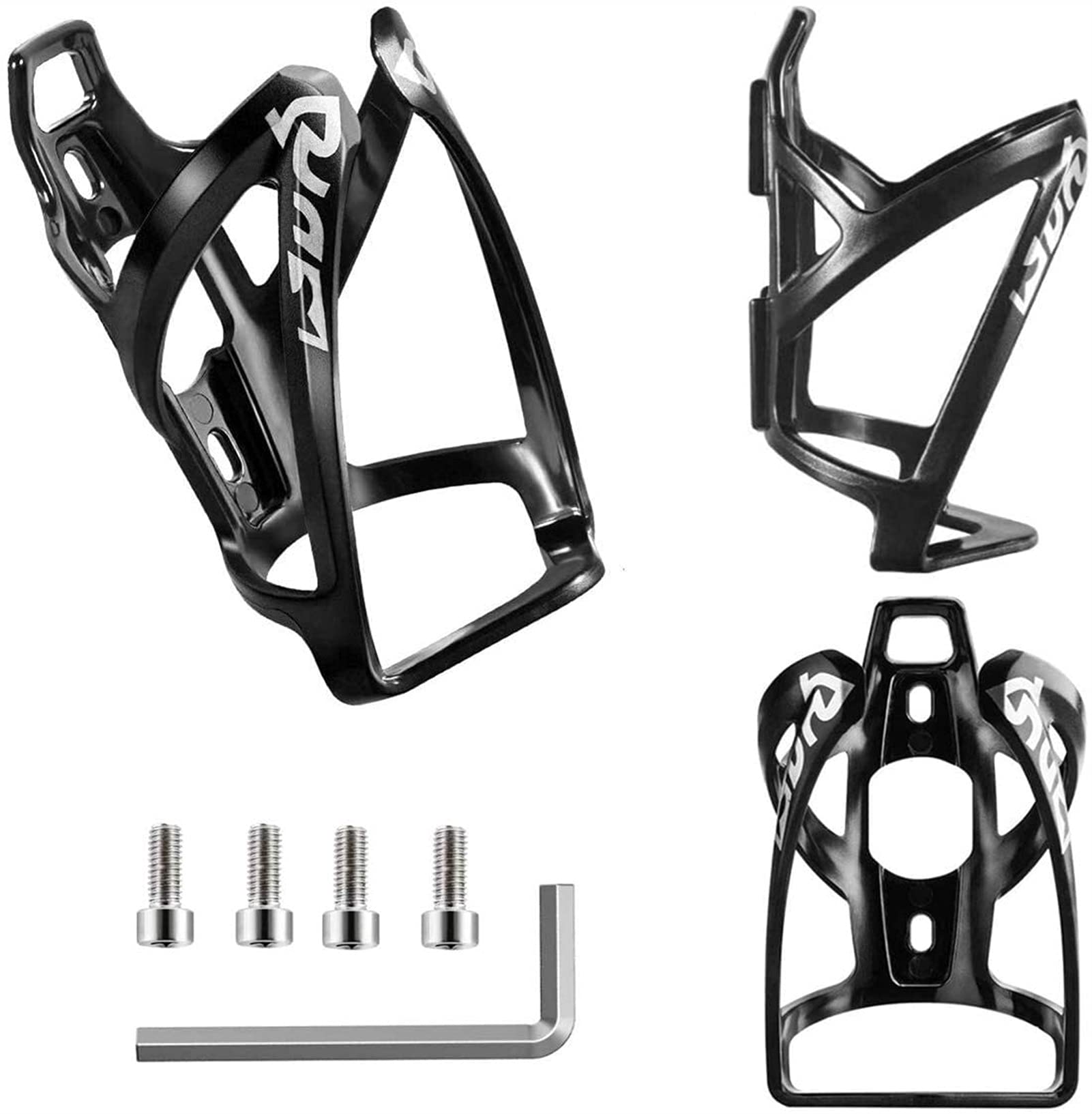 Rower szosowy PC koszyk na bidon rowerowy koszyk na bidon plastikowy uchwyt na kubek wody (kolor: czarny-1 opakowanie) (kolor: niebieski 2 szt.) (czarny 2 szt.)