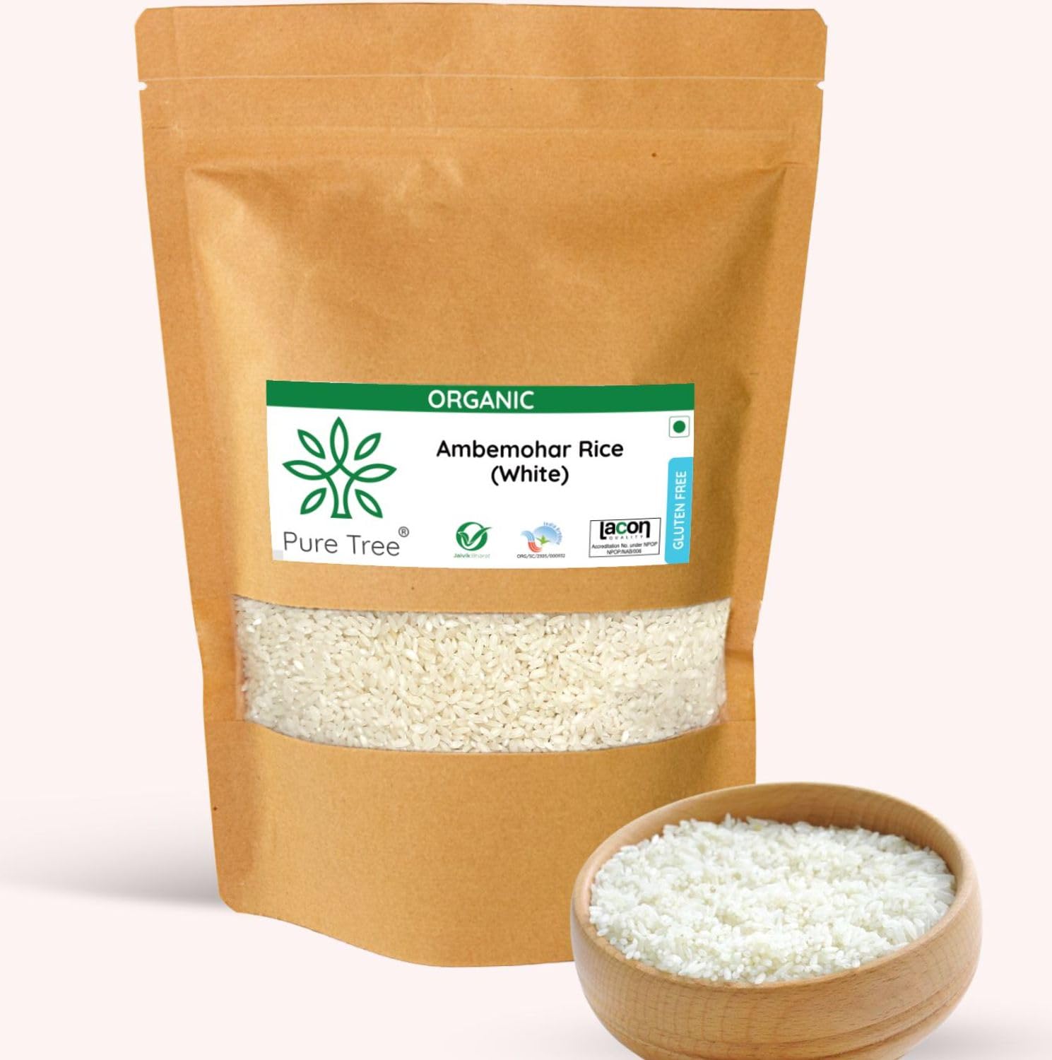 Pure Tree Certified Organic Ambemohar White Rice | 900 g | Aromatic Rice | Everyday Rice | Organic Rice | Gluten Free Rice | Organic Ambemohar Rice | Raw Unpolished Rice (B0CLS4FPX6) Amazon Price History, Amazon Price Tracker