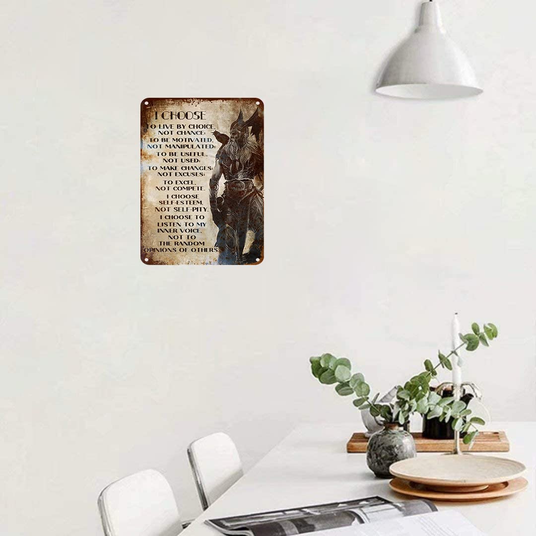Viking Warrior - Stampa Artistica Da Parete Con Citazioni Motivazionali