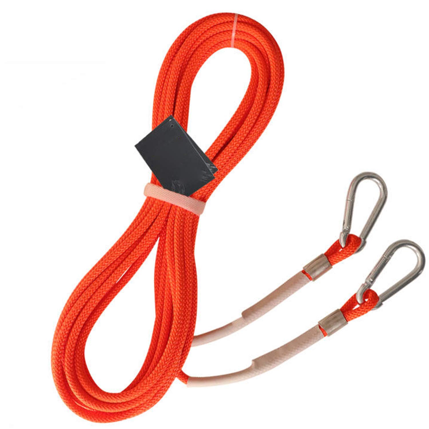 Fili stendibiancheria per Giardino da Viaggio, Corda per bucato Corda Asciugatura Antiscivolo Antivento, Resistente Lunga Durata Copertura in Poliestere Corde per Vestiti in Acciaio,Orange-15m
