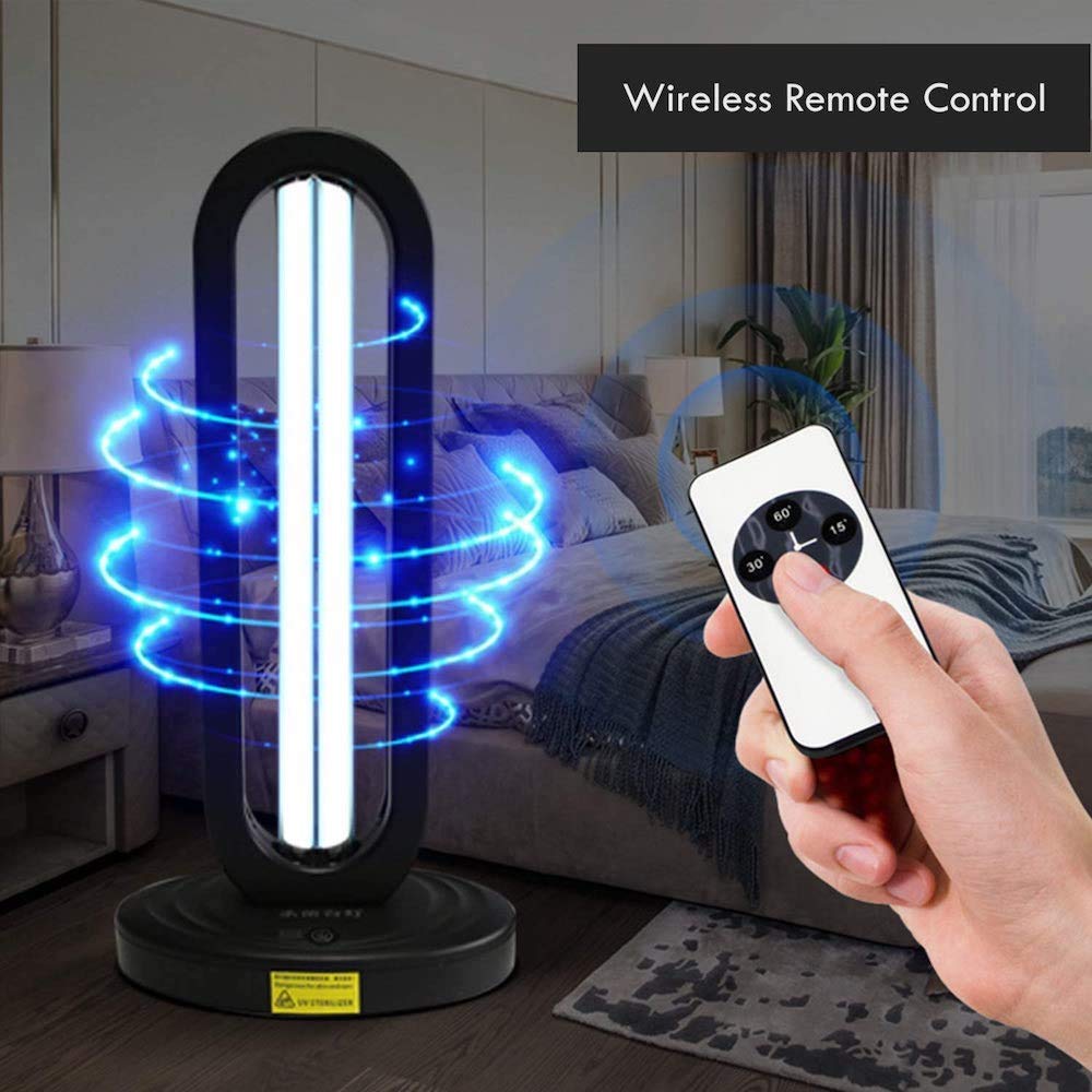 UVILIZER Tower - UV Light Sanitizer & Ultraviolet Disinfection Lamp (U-V-C Sterilizing Bulb for Home, Office, Travel | 38W Ozone Room Cleaning | US Stock) : Beauty & Personal Care