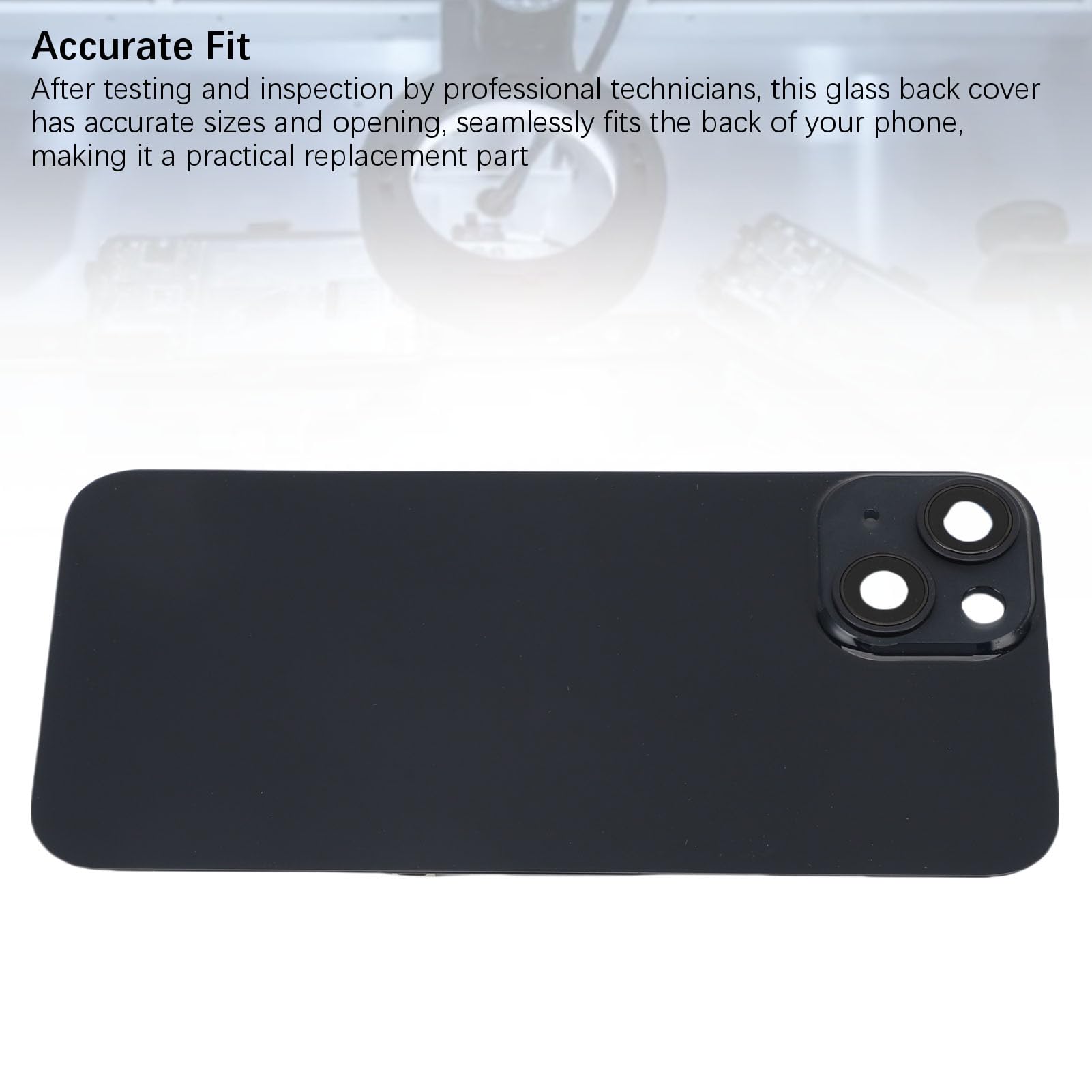 Tosuny Retro Cover Posteriore in Vetro, Sostituzione per 14 Phone | Battery Door Back Glass Cover with Camera Lens Frame, Repair Kit for 14 Smartphone