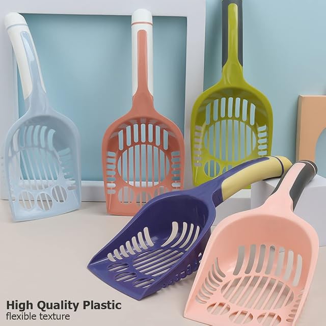 Foto 5 de 8 de NALEINING Cuchara de arena para gatos, flexible y ligera, pala de plástico grande, eficiente, duradera