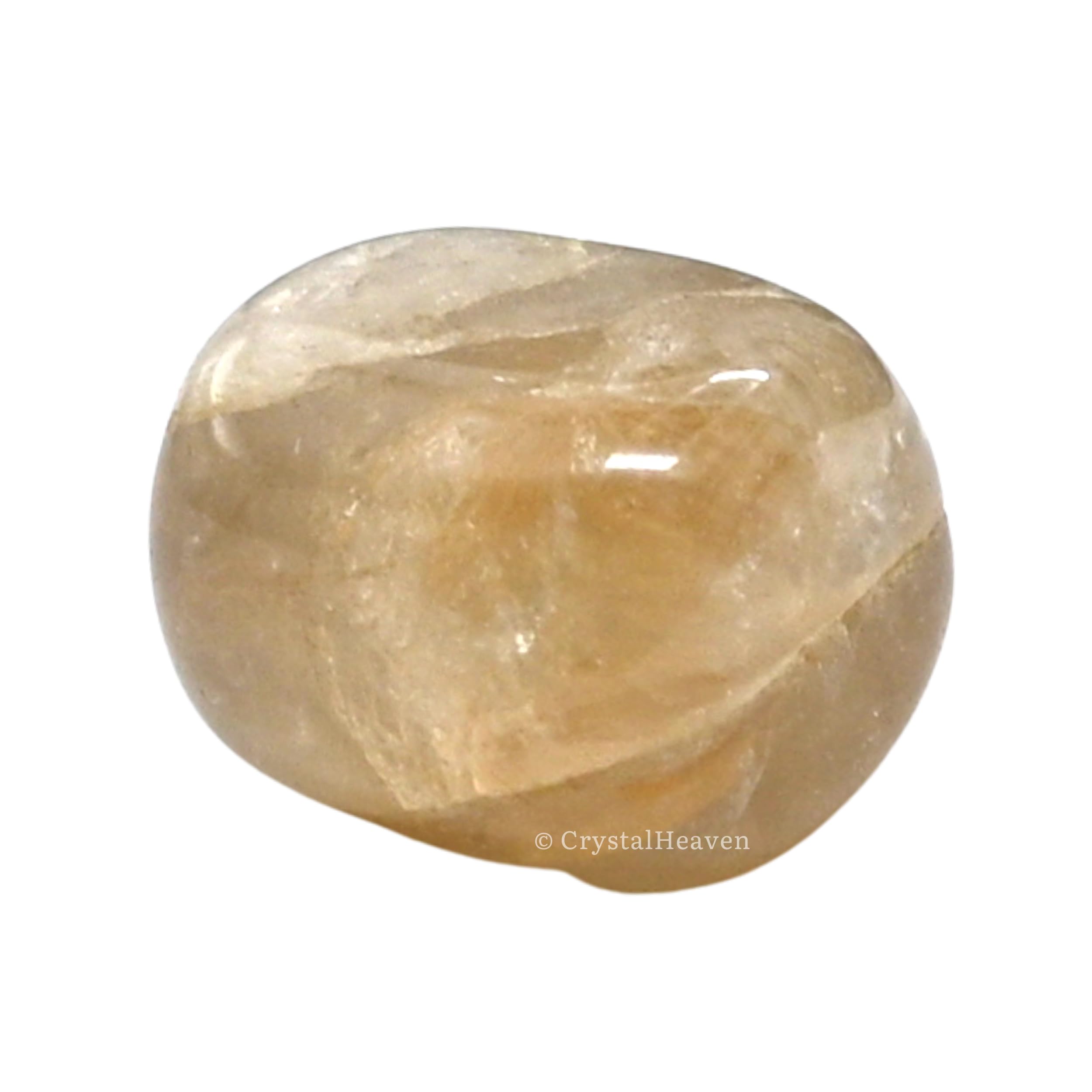 Crystal Heaven Certified Citrine Healing Tumbled Stone,Natural Polished Crystals For Diy Crafts,Manifestation,Meditation,Pooja Feng Shui And Reiki Healing(30 Grams)