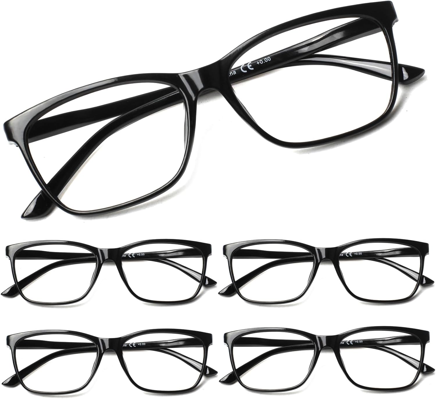 SIGVAN Ladies Reading Glasses Blue Light Blocking Spring Hinge Fashion Pattern Print Eyeglasses for Women