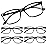 SIGVAN Ladies Reading Glasses Blue Light Blocking Spring Hinge Fashion Pattern Print Eyeglasses for Women (Black, 2.00, multiplier_x)