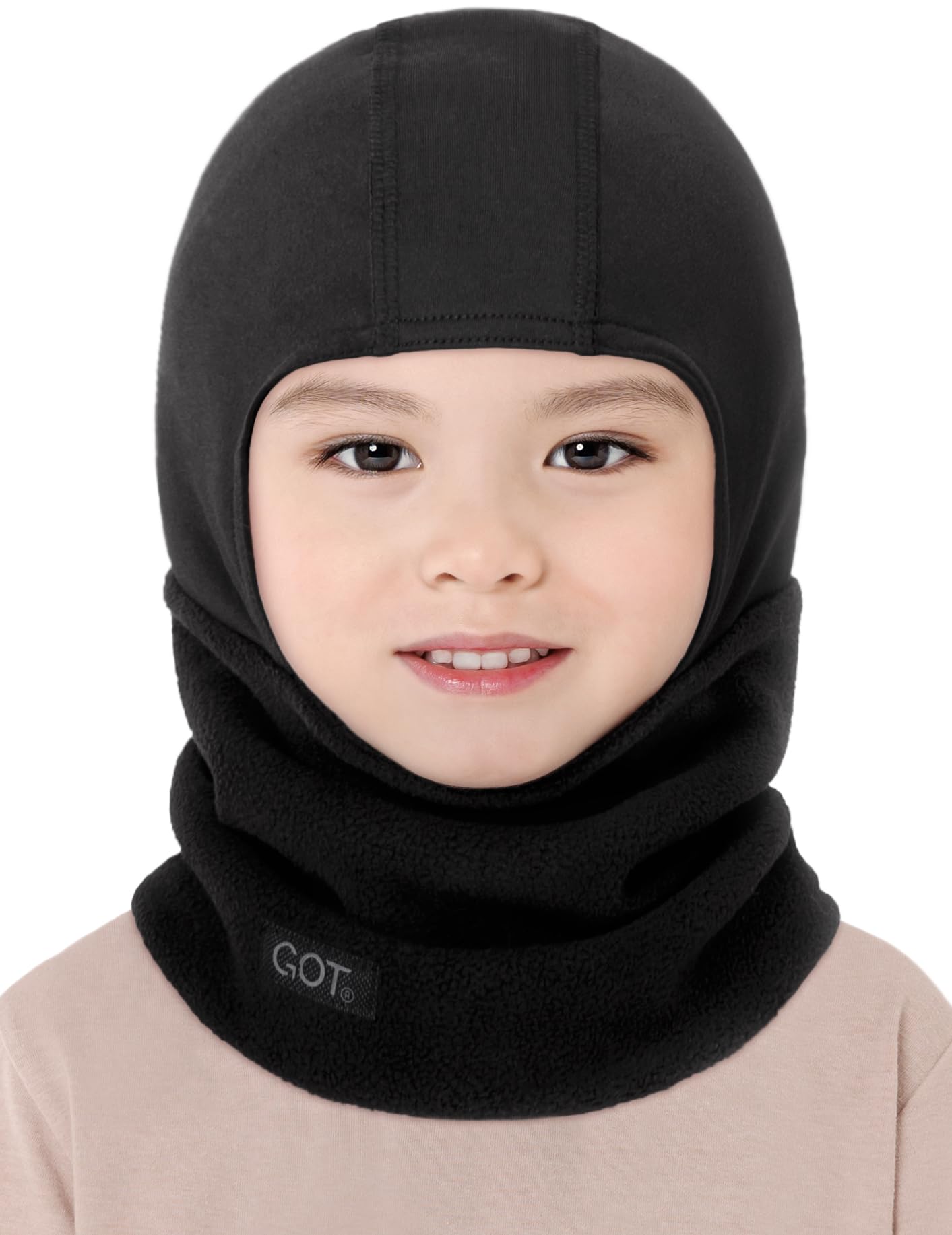 GOT Sports Kids Balaclava Ski Mask - Winter Fleece Neck Warmer with Helmet Liner Hood for Boys Girls (Ages 3-6)