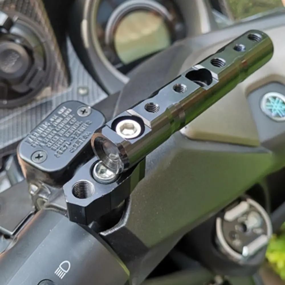 Mostek kierownicy motocykla Przedłużenie lusterka wstecznego motocykla Uchwyt wspornika obrotowego Obróć reflektor motocyklowy Poprzeczka(Blue)
