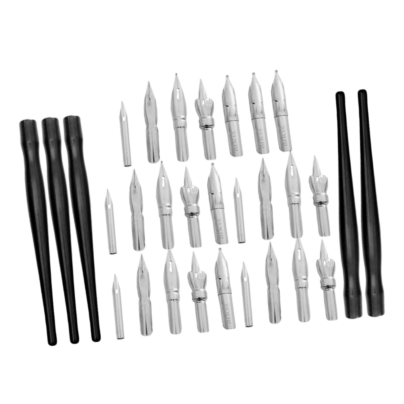 FOYTOKI 1 Set Calligraphy Dip Pen Nibs Replacement Nibs for Drawing Pens with Comfortable Grip Smooth Writing Experience and Calligraphy