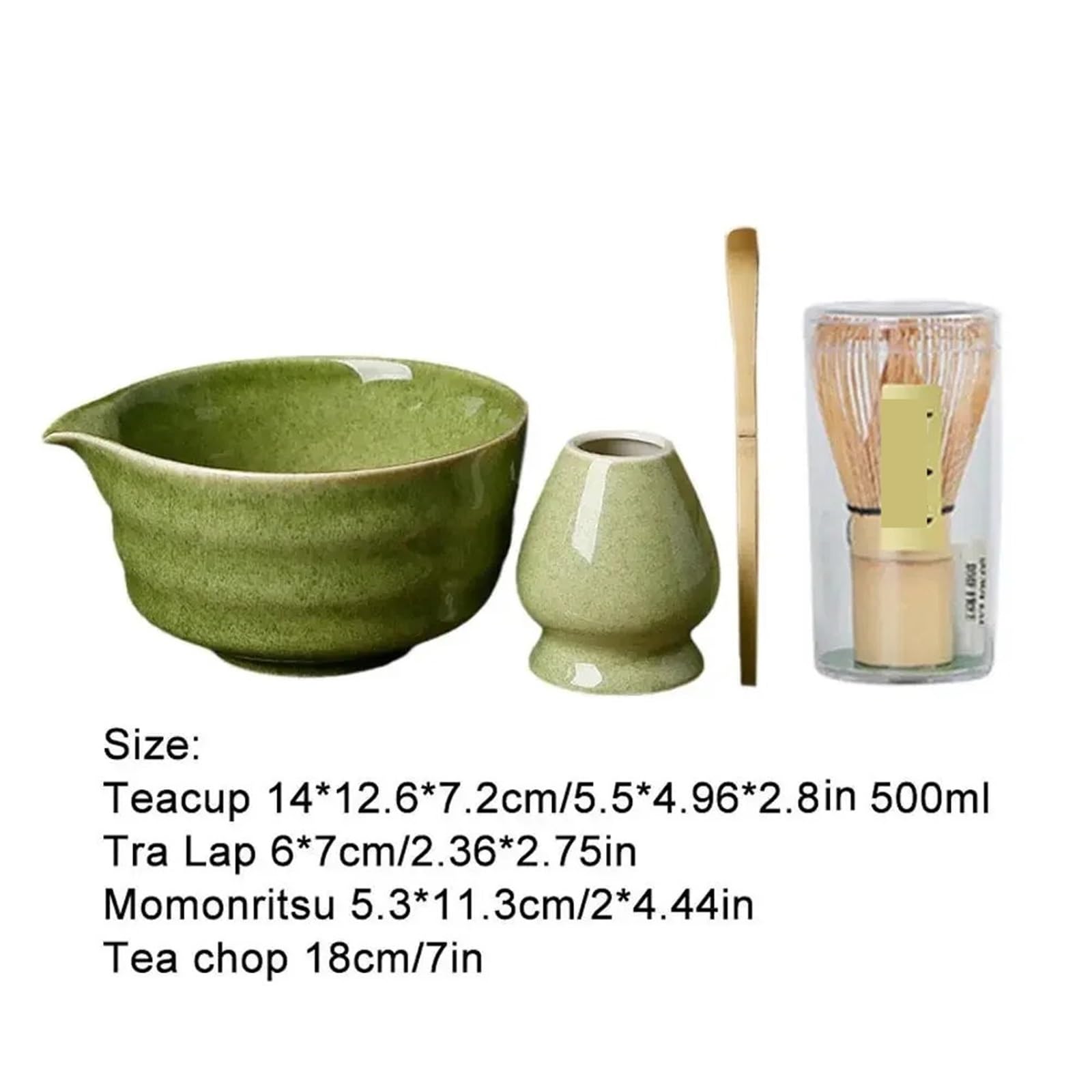 Matcha Tee Set 4 Teile/satz Keramik Matcha Box Tee-Set Mit Schneebesen Und Schüssel Prächtige Grinder Pinsel(A)