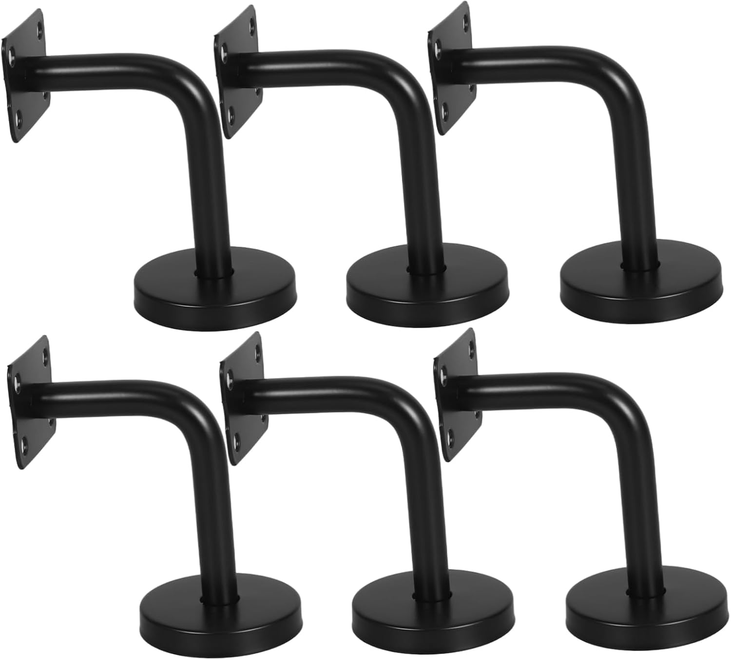 UPKOCH 6pcs Stainless Steel Handrail Brackets Stair Handrail Column Support for Indoor Stairs