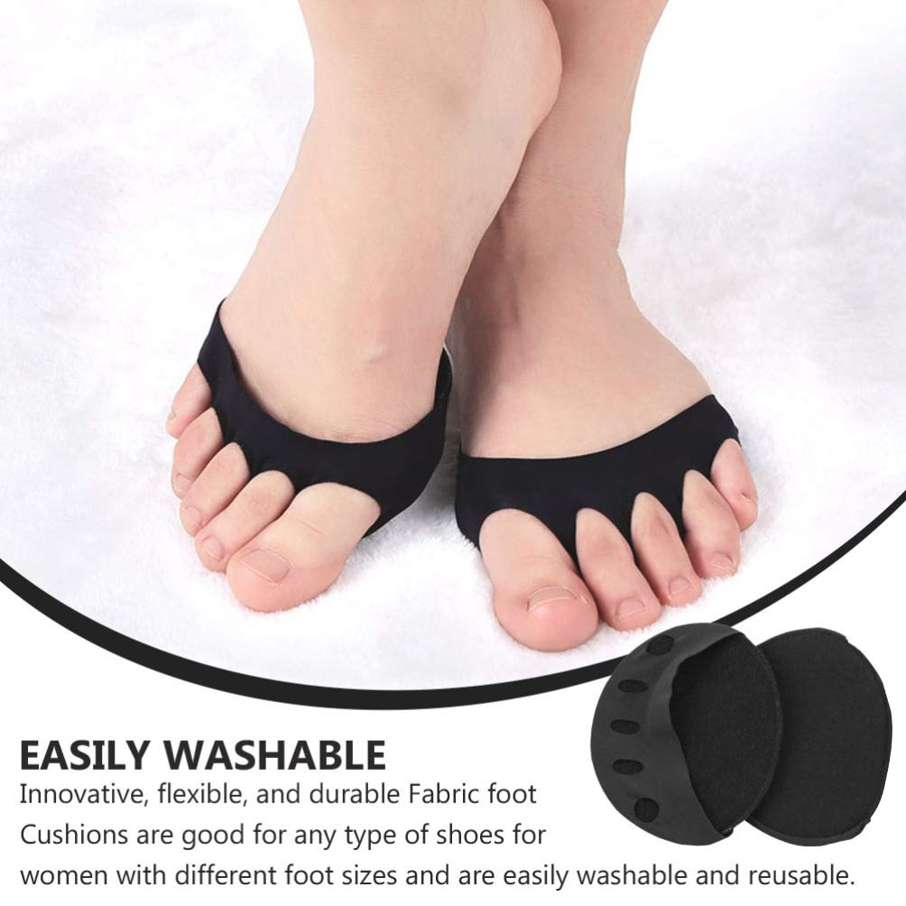 HEALLILY Forefoot Pad 4 Pairs Honeycomb Fabric Metatarsal Pads Forefoot Cushioning Shoe Support Toe Socks Foot Cushions Support Sleeves 1