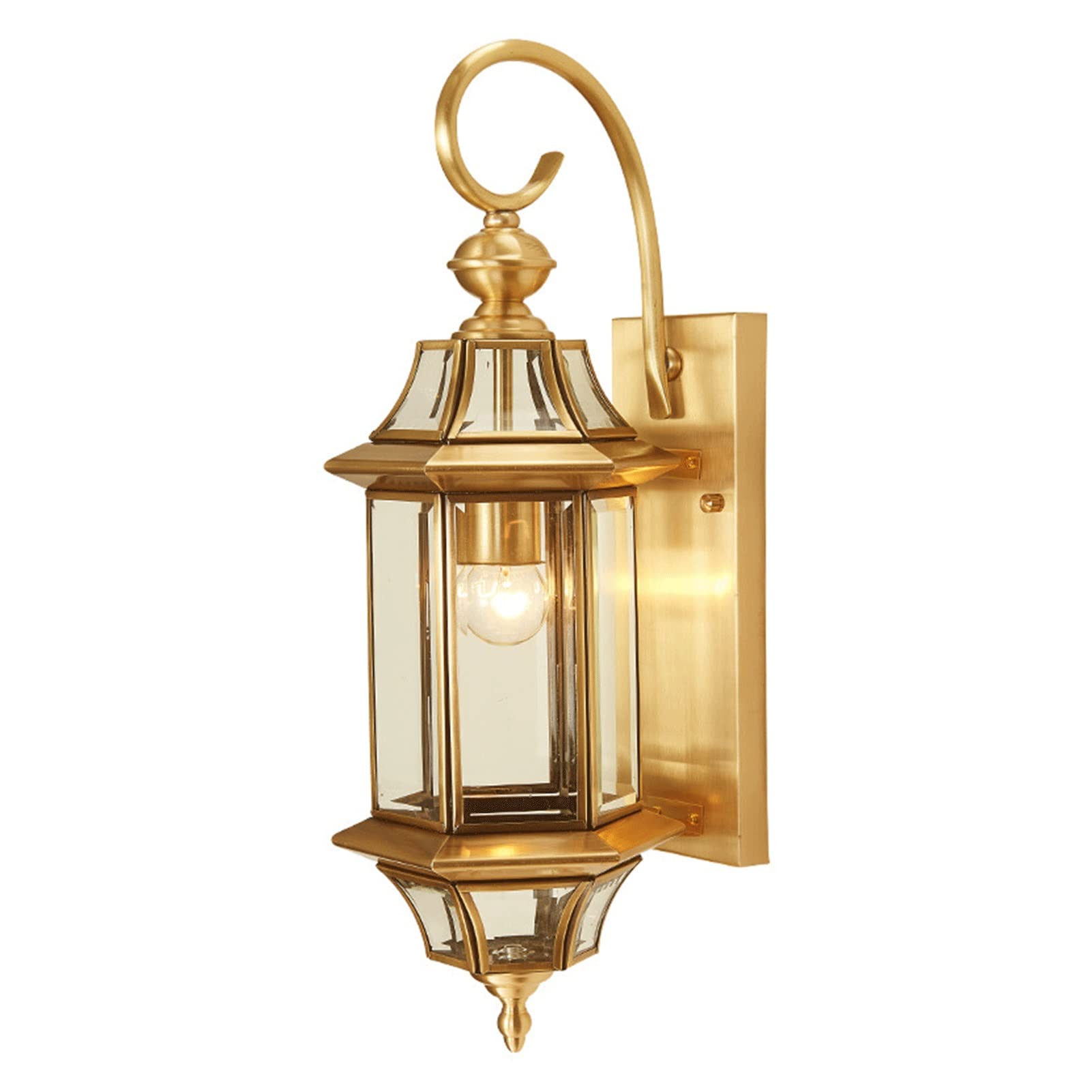 Lanterne murale extérieure en verre GYORI élégance noire mate pour façades contemporaines