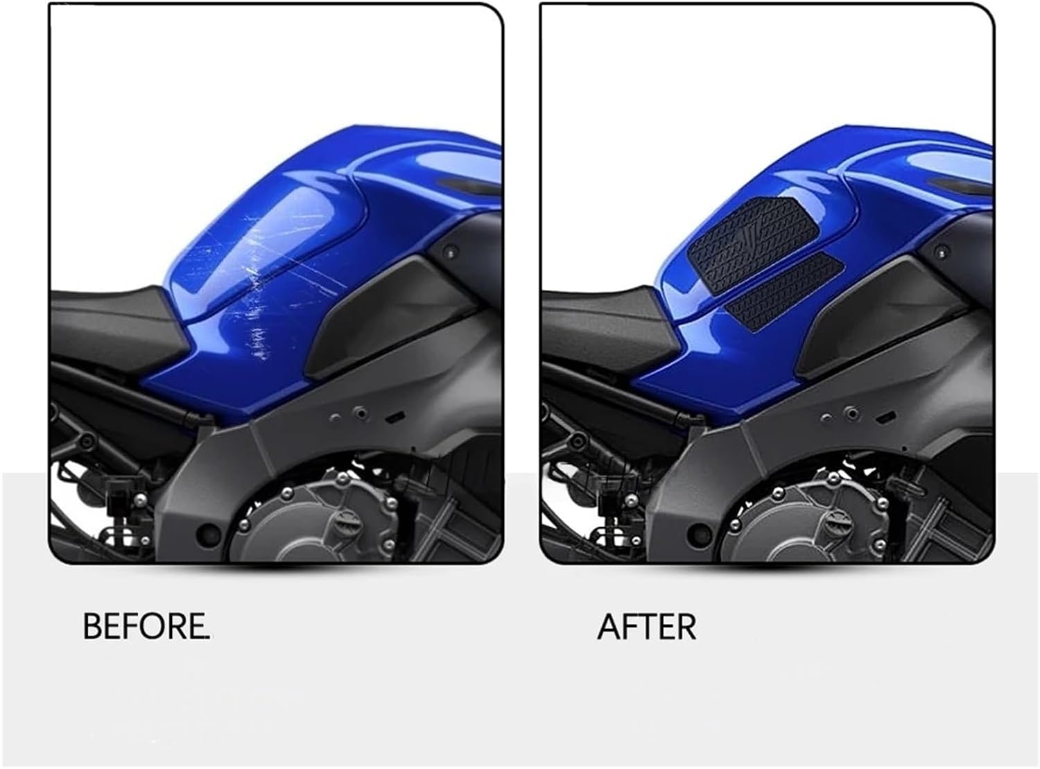 Motorcycle Tank Sticker for YA&MAHA MT-10 2022 2023 Motorcycle Accessories Rubber Tank Pad Anti-Slip Oil Sticker Protector Decal.