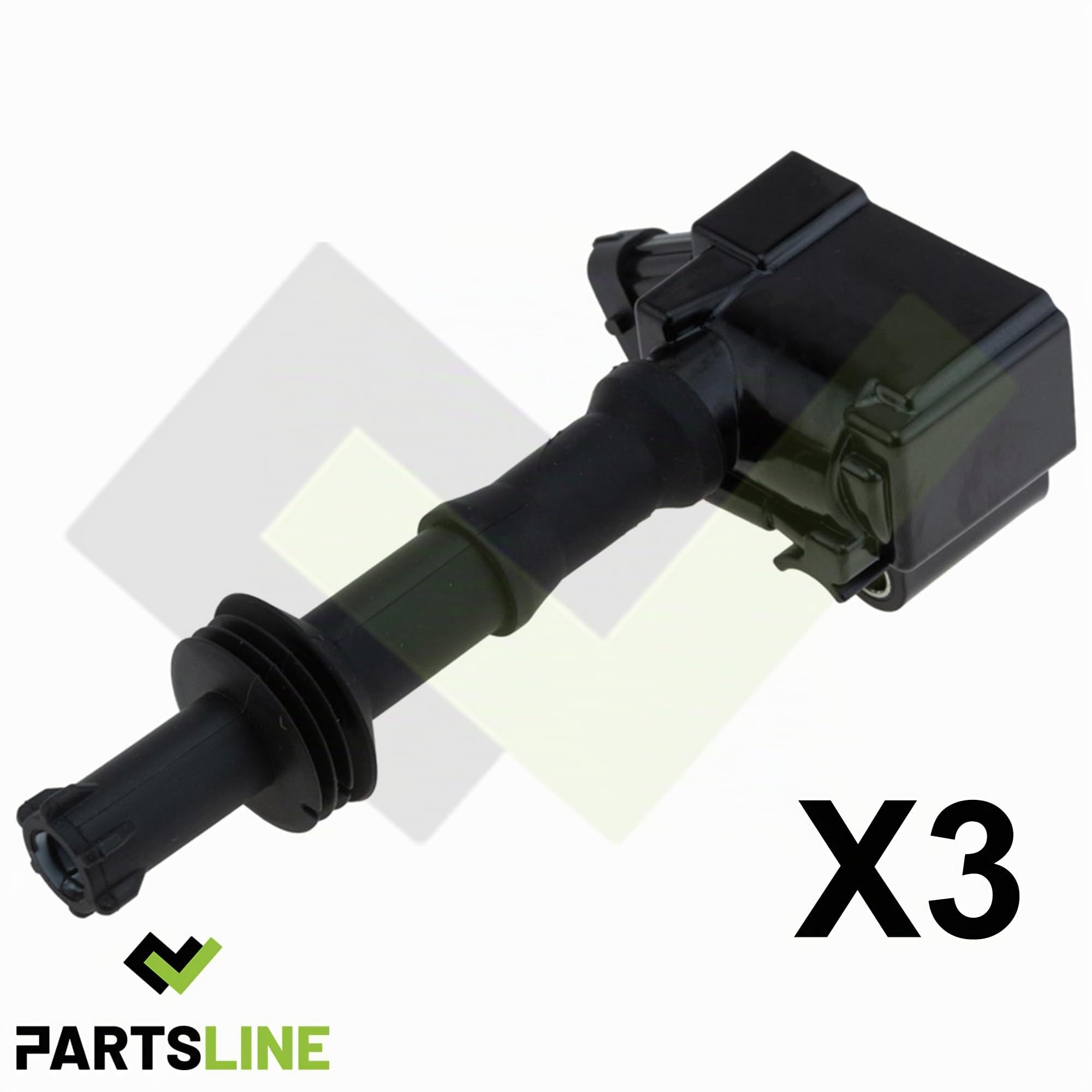 Partsline (Lot de 3) Bobine d'allumage compatible avec Berlingo, C4 III, Astra, Combo, Corsa F, Crossland, Grandland, Mokka, 2008, 208, 308 II III, Partner, Rifter 1.2 THP Puretech 9808653680 3553459