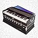Amilav Collections Harmonium 9 Stopper, 3¼ Octaves, Multifold Bellow, Bass-Male reeds, Indian Music Instrument Harmonium With Cover