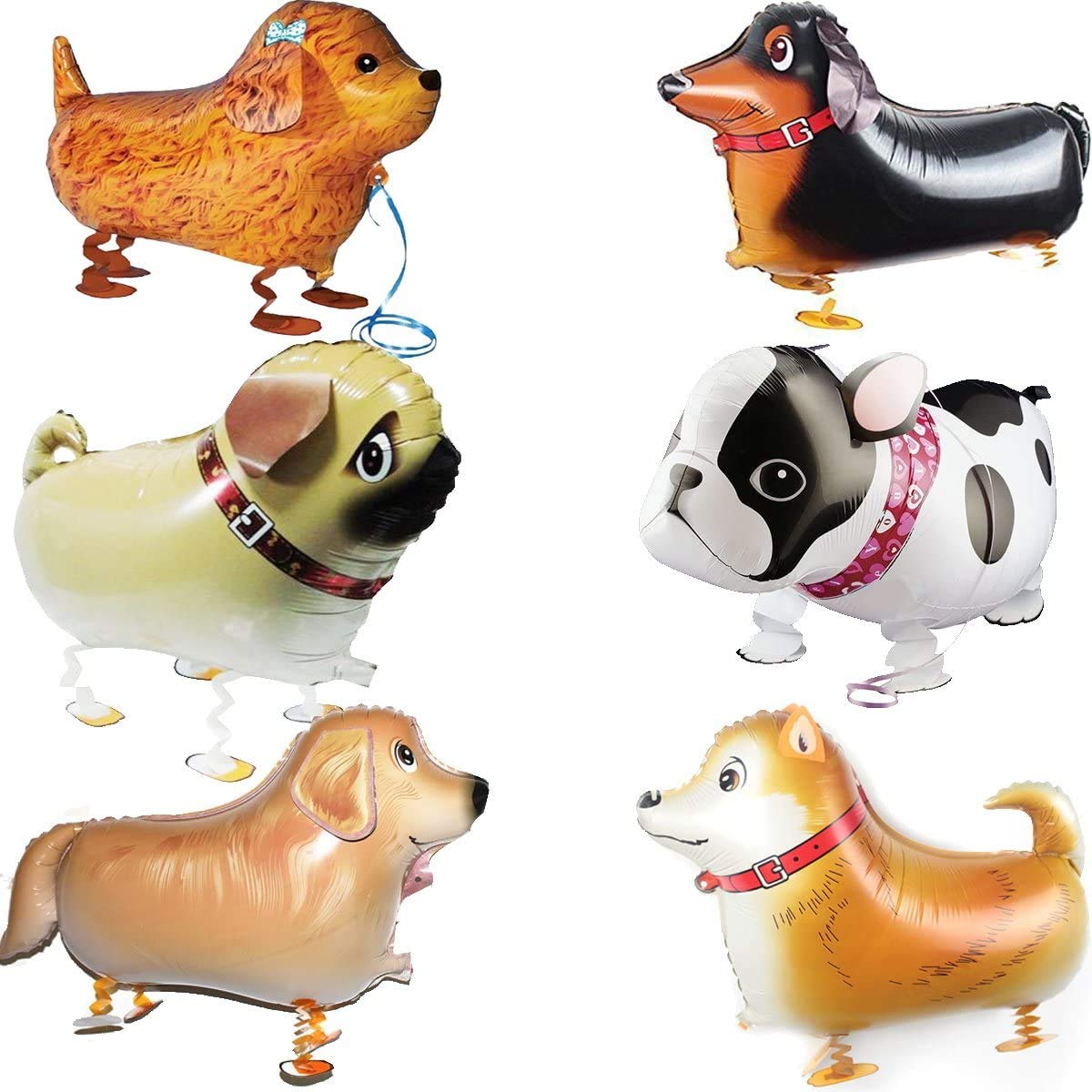 JMD Kid's Animal Theme Balloons for Birthday Party Decorations (6 Pieces)
