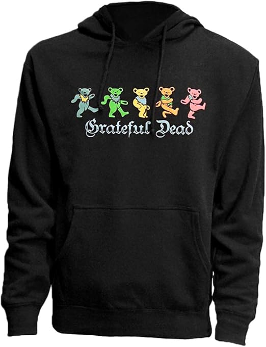 grateful dead dancing bear moletom com capuz