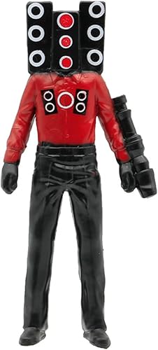 Miniatura 5 de GLXYSN 6 figuras de acción de batalla de Skibidi, figura de acción de Skibidi WC, figura de acción de personajes de películas de dibujos animados de