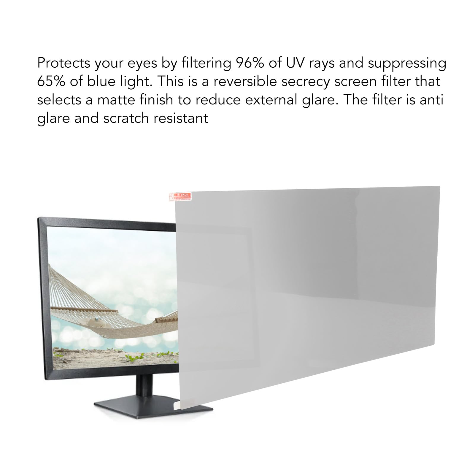 Schermo per la del Computer da 21,5 Pollici, Proteggi Schermo Rimovibile per Filtro per Monitor Widescreen 16:9, Filtro dello Schermo per la, Luce Blu