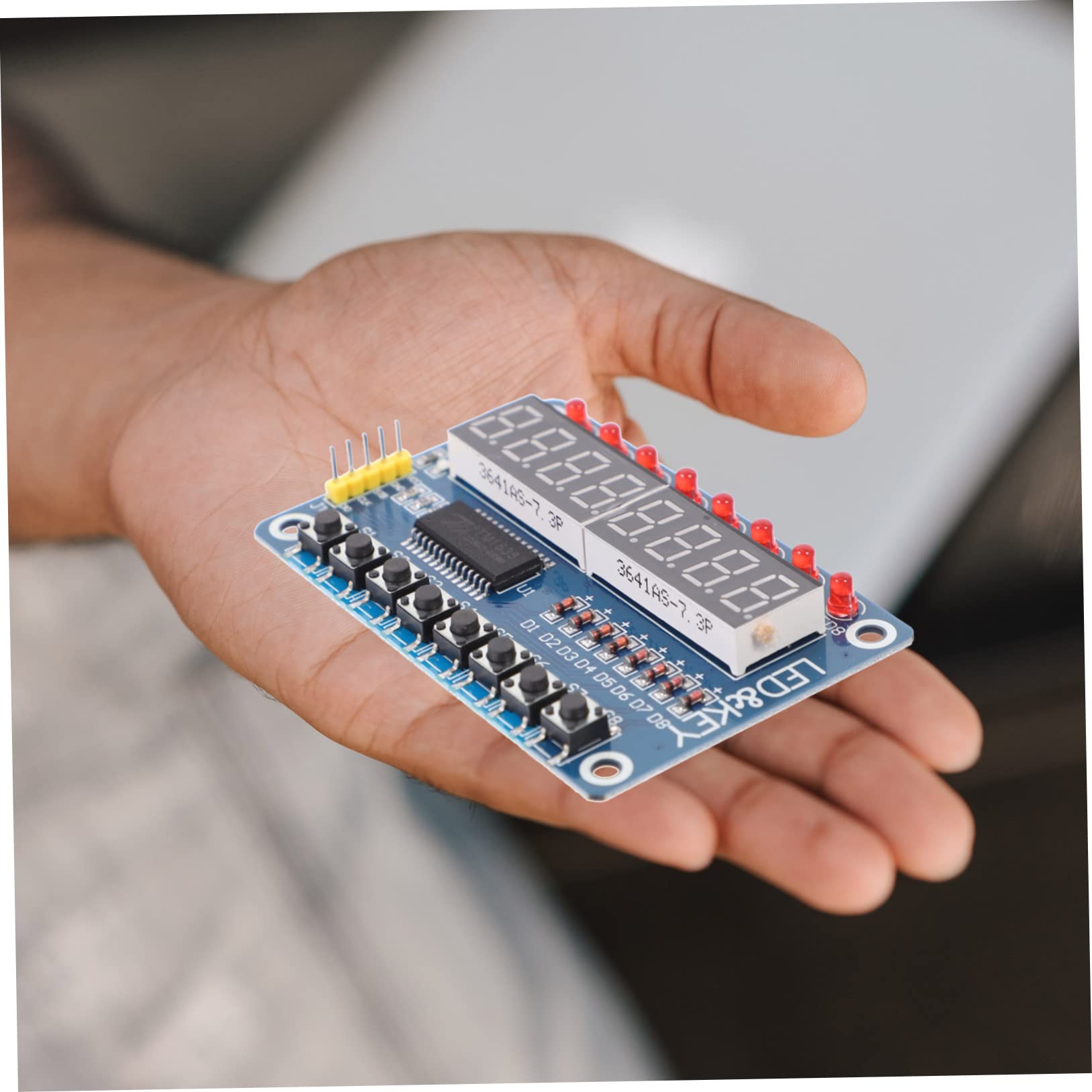 12pièces Module Affichage Led Clés Affichage Numérique Bits Pour Microcontrôleur Intégration Pratique Et Design Compact