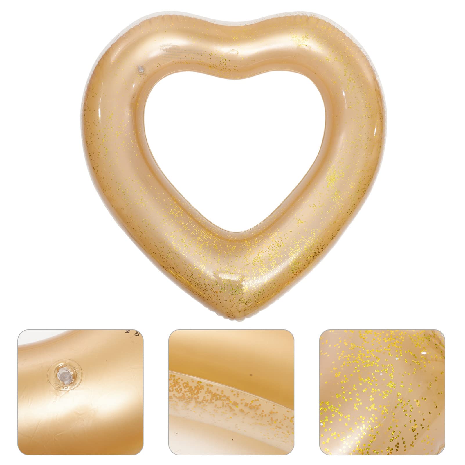 Abaodam salvagente a forma di cuore toys for giocattolo toys pool piscina gonfiabile per galleggia anello da nuoto creativo Anello da nuoto gonfiabile pvc bianca